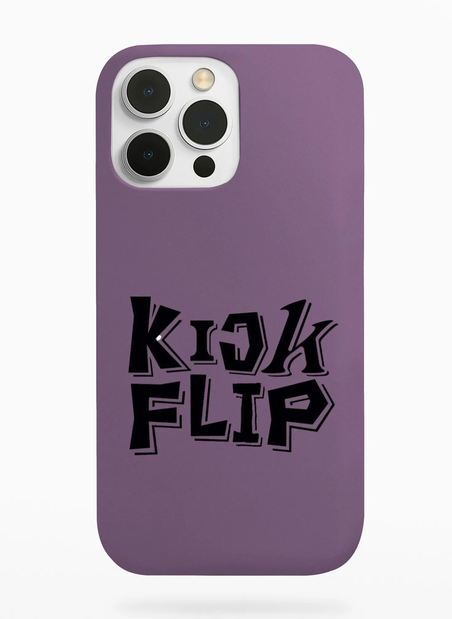KickFlip Block Logo Phone Case - Plum, Apple iPhone 18