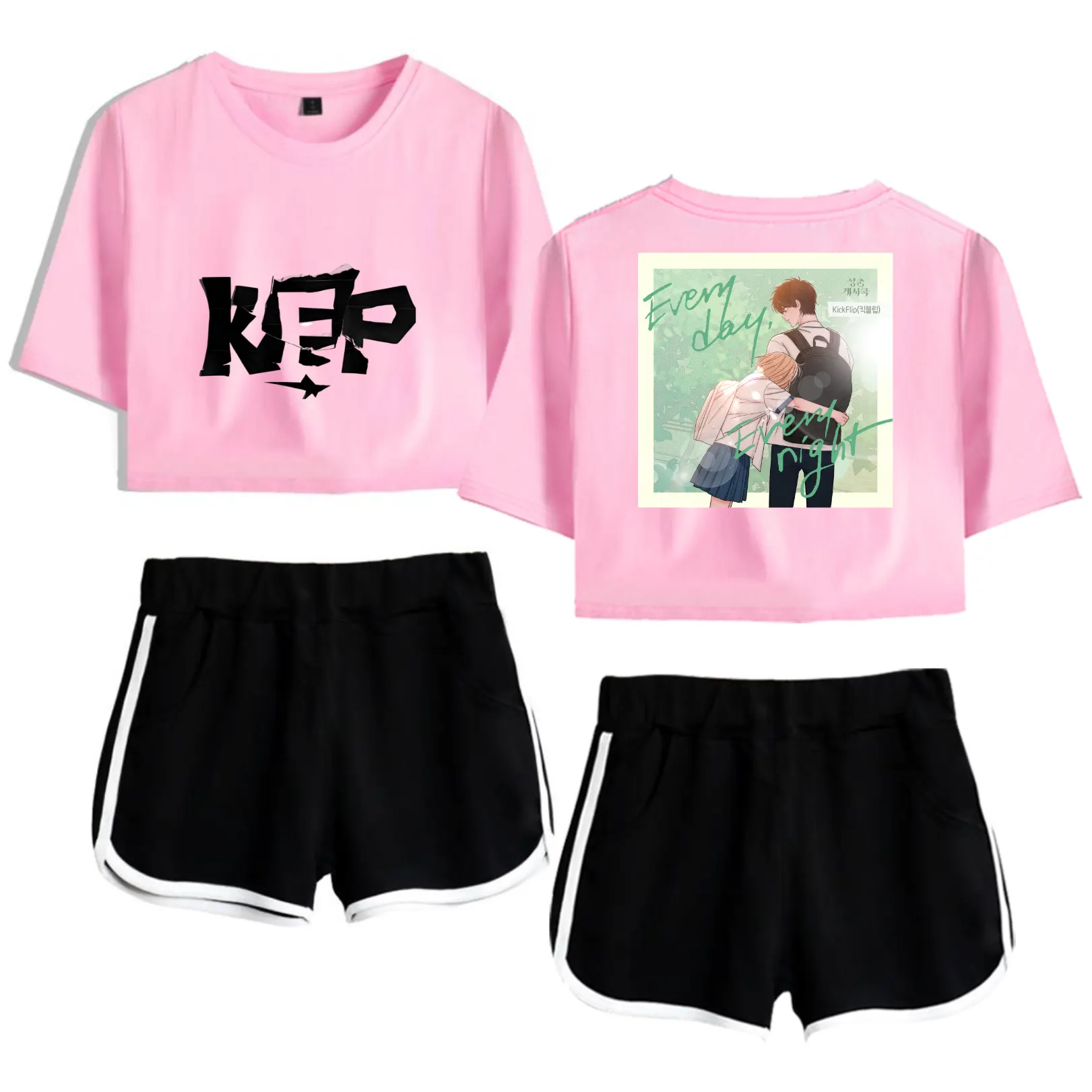 KickFlip Every Day Tracksuit - Pink-Black