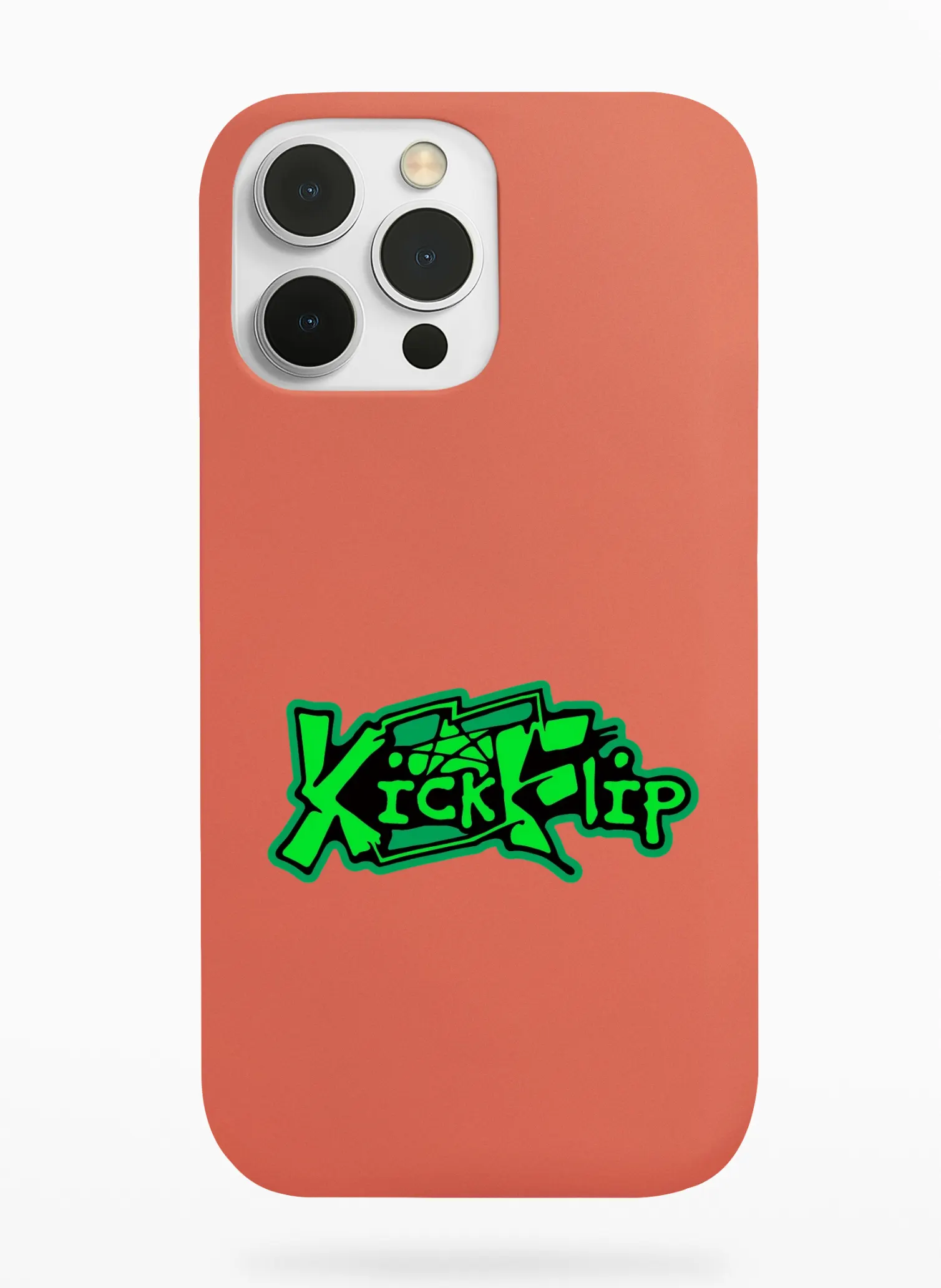 KickFlip Green Logo Phone Case - Coral, Apple iPhone 18