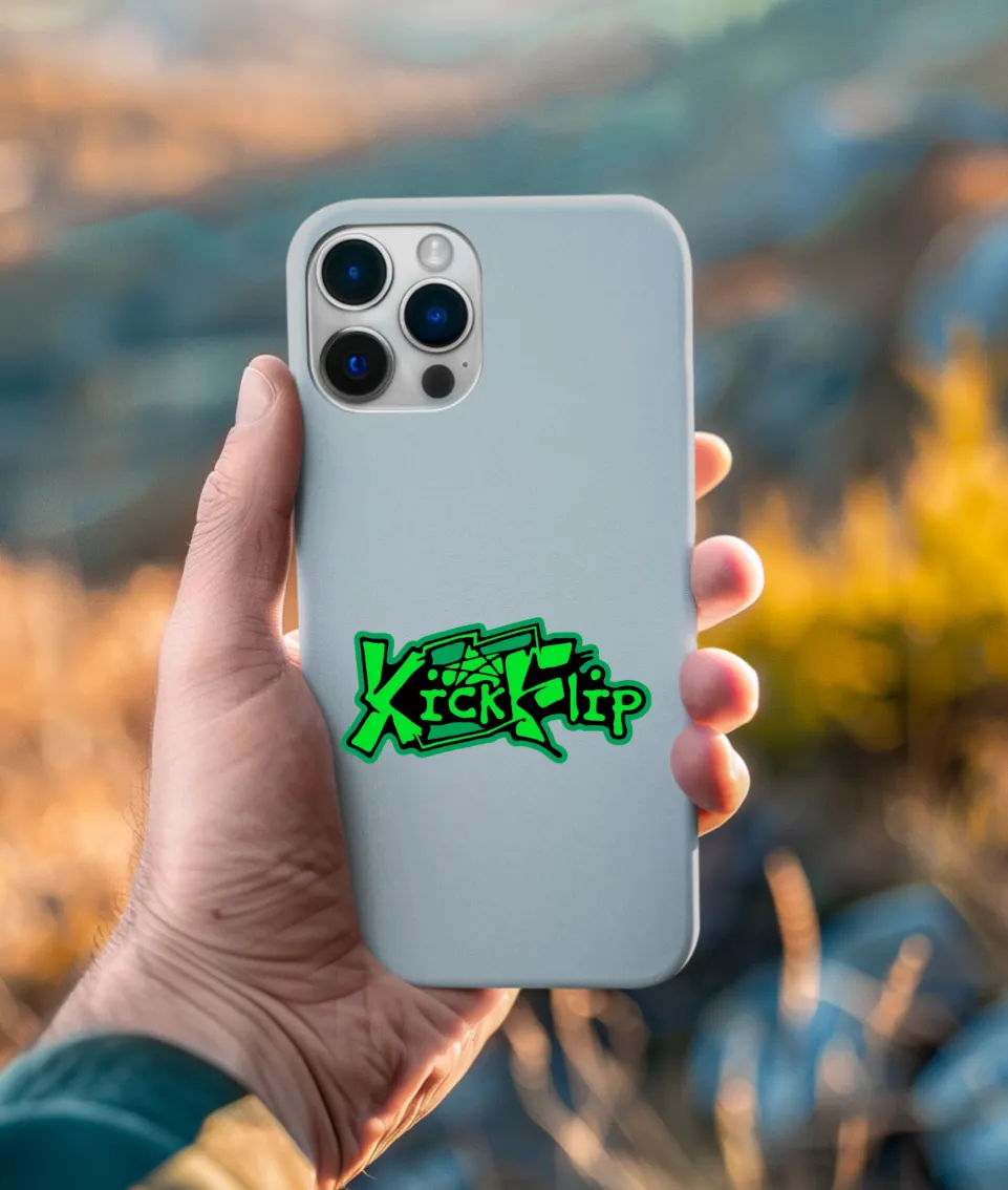 KickFlip Green Logo Phone Case