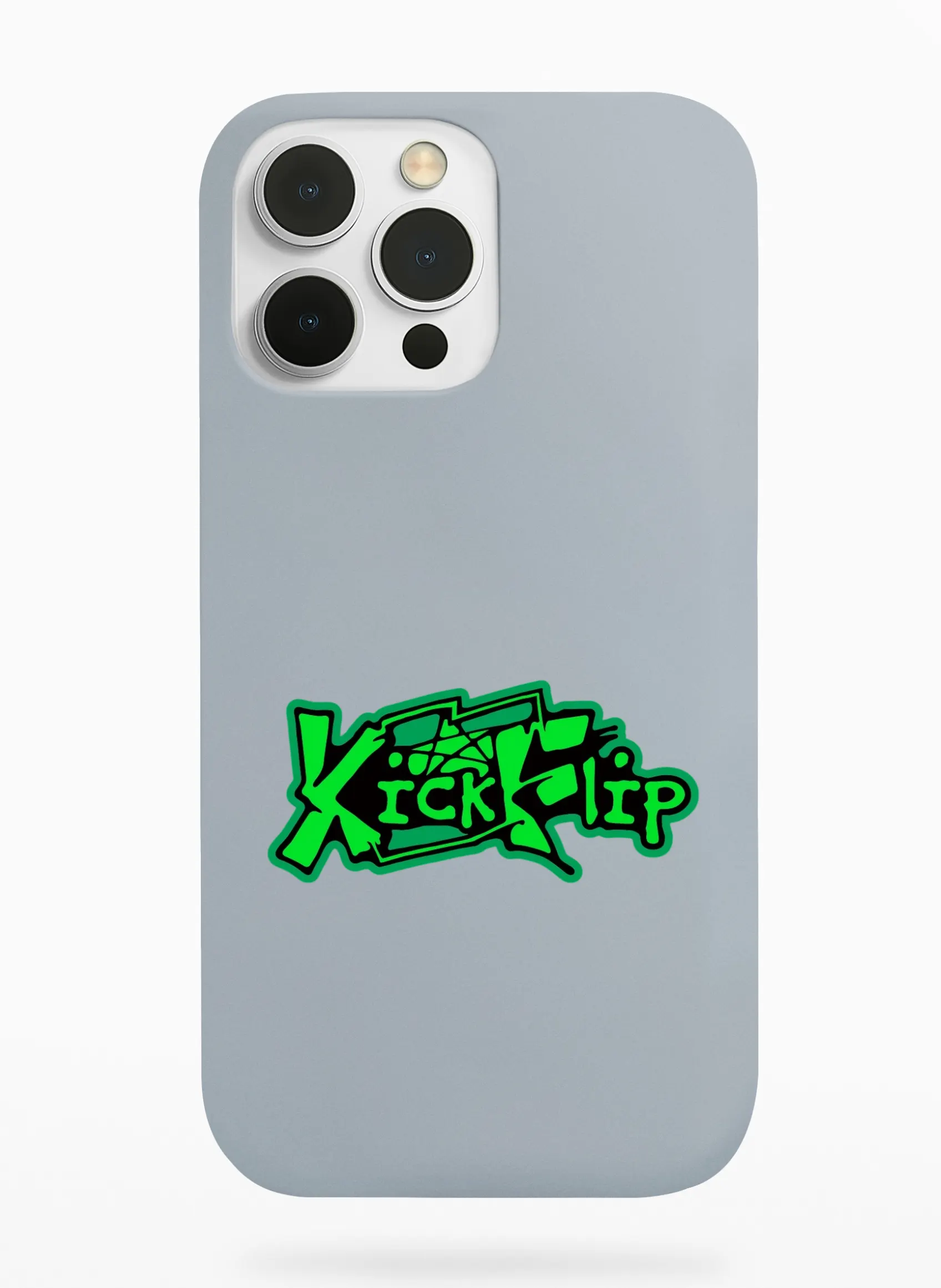 KickFlip Green Logo Phone Case - Gray, Apple iPhone 18