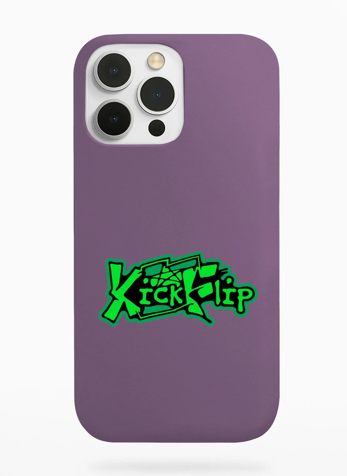KickFlip Green Logo Phone Case - Plum, Apple iPhone 18