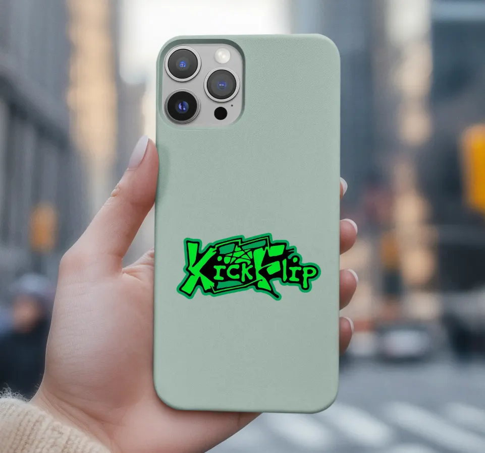 KickFlip Green Logo Phone Case
