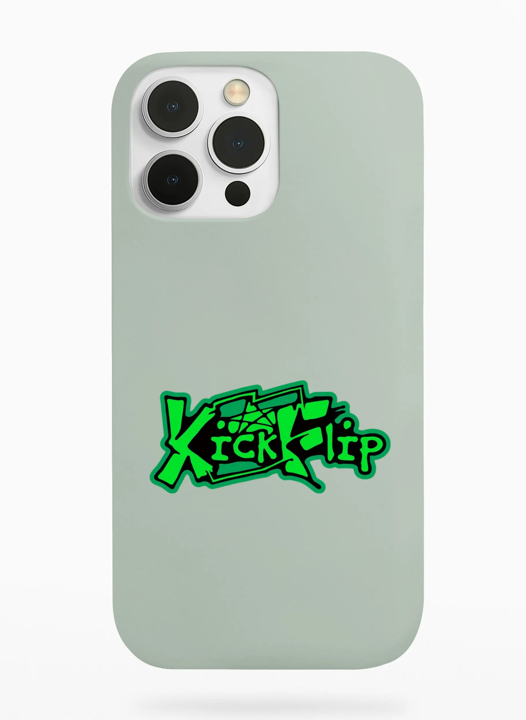 KickFlip Green Logo Phone Case - Sage, Apple iPhone 18