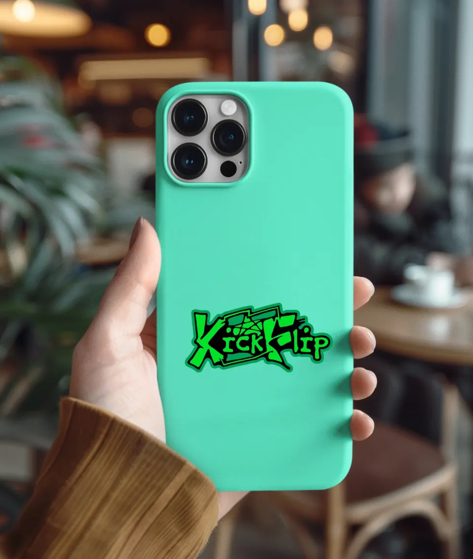 KickFlip Green Logo Phone Case