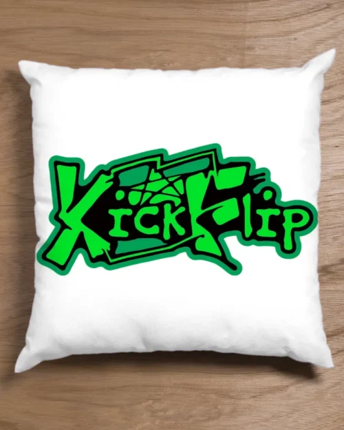 KickFlip Green Logo Pillow Case