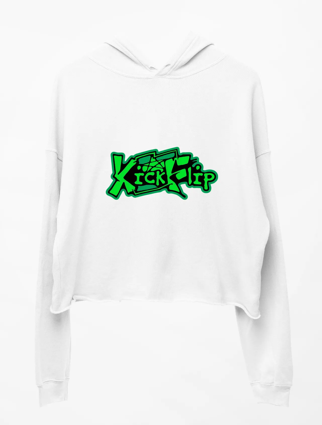 KickFlip Kick Off The Wall Cropped Hoodie
