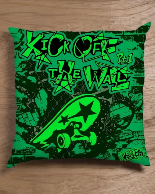 KickFlip Kick Off The Wall Pillow Case