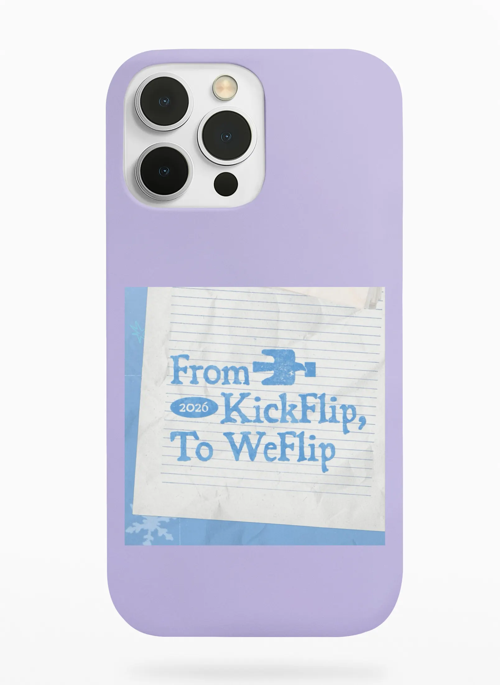 KickFlip To WeFlip Phone Case - Lavender, Apple iPhone 18