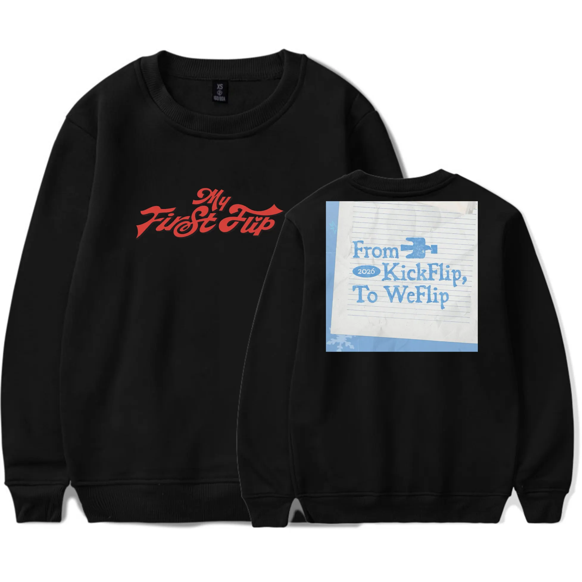 KickFlip To WeFlip Sweatshirt - Black