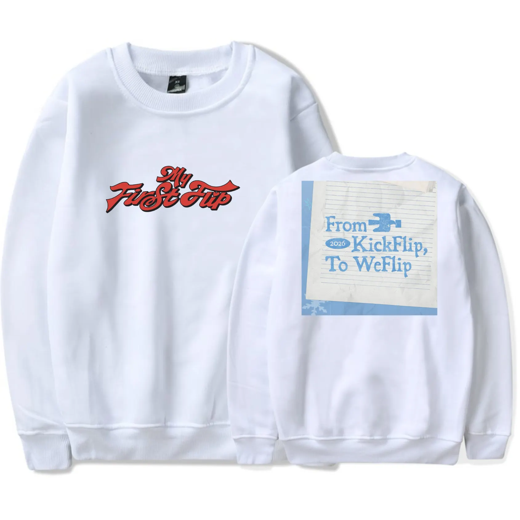 KickFlip To WeFlip Sweatshirt - White